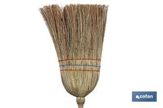 National Three Tie Millet Broom - Cofan