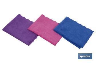 Pack of 3 microfibre cloths - Cofan