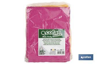 Pack of 3 microfibre cloths - Cofan