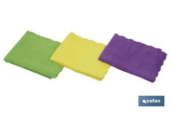 Pack of 3 microfibre cloths - Cofan