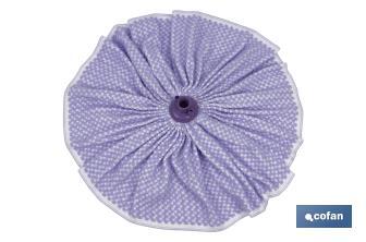 Cloth mop | 100% microfibre | White and purple - Cofan