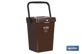 Brown Rubbish Bin for Organic Waste - Cofan