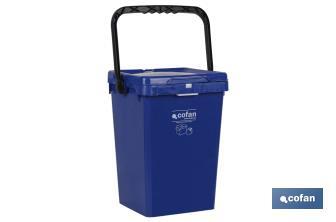 Blue Rubbish Bin for Paper & Cardboard - Cofan