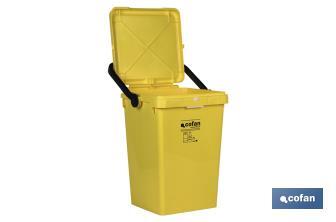 Conteneur jaune pour plastiques et boites de conserves - Cofan