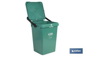 Green Rubbish Bin for Glass - Cofan