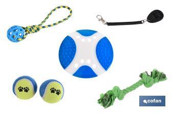 Set of toys for pets | 6 toys | NON-toxic materials - Cofan