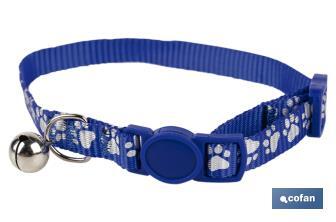 Cat collar with bell | Size: 1 x 32cm | Available in different colours to choose from - Cofan