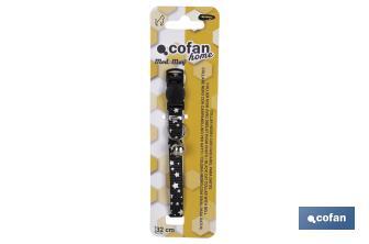 Cat collar with bell | Size: 1 x 32cm | Available in different colours to choose from - Cofan