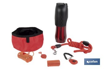 Set of Accessories for dogs | Box with 7 items | Pet accessories for everyday use - Cofan