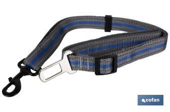 Cinturón de Seguridad de Coche para Perros, Medidas: 114 x 2,4 cm, Fabricado en Poliéster y Metal