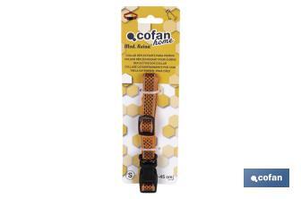 Reflective dog collar | Orange | Available in different sizes - Cofan