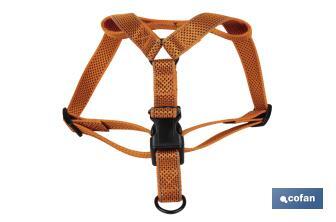 Reflective dog harness | Orange | Available in various sizes - Cofan