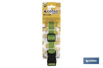 Reflective dog collar | Green | Size: S or M - Cofan