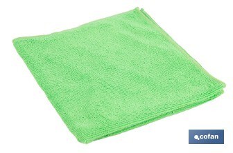 Microtex Cleaning cloth | Size: 40 x 40cm | Blue | Reusable cloth | Highly absorbent cleaning cloth - Cofan