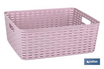 Multipurpose Basket | 12l Capacity | Size: 36 x 28 x 13.5cm | Several Colours | Storage Basket | Organizing Bins - Cofan