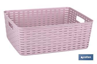 Cesta Multiusos | Capacidade 12 L | Medidas 36 x 28 x 13.5 cm | Variaa Cores | Cesta de Armazenar | Cesta Organizadora - Cofan