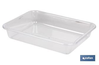 Multi-purpose tray | Albahaca Model | Several sizes | Transparent material | Multi-purpose organiser - Cofan