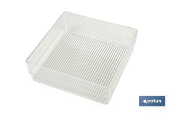 Set di organizer da 5 pezzi | Dimensioni: 30 x 23 x 8 cm | Trasparente | Vendita unitaria - Cofan