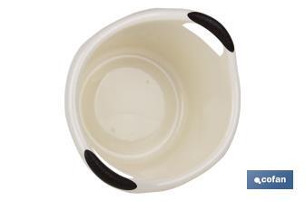 Round washing-up bowl | With handles | 15l Capacity | Multi-purpose and versatile - Cofan