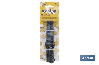 Reflective dog leash | Available in various sizes | Grey - Cofan