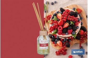 Reed diffuser | Aroma of red fruits | Rattan scent sticks - Cofan