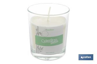 Scented candle | Vegetable wax | Aroma of bamboo | Cotton wick - Cofan