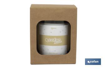 Scented candle | Vegetable wax | Aroma of linen | Cotton wick - Cofan