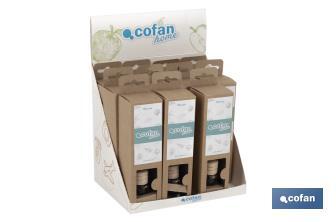Ambientador de carro Cofan | Rolha de madeira | Aroma do maçã - Cofan
