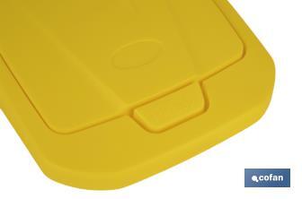 Poubelle jaune pour recycler du plastique et des emballages | Trois dimensions et capacités différentes - Cofan