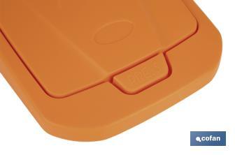 Poubelle orange pour recycler les déchets organiques | Trois dimensions et capacités différentes - Cofan