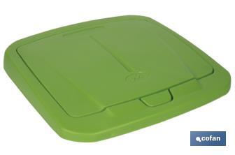 Green recycling bin | Suitable for recycling glass materials | Available in three different capacities and sizes - Cofan