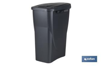 Grey recycling bin | Suitable for recycling organic waste | Available in three different capacities and sizes - Cofan