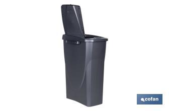 Poubelle grise pour recycler les déchets en général | Trois dimensions et capacités différentes - Cofan