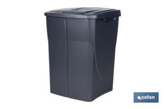 Grey recycling bin | Suitable for recycling organic waste | Available in three different capacities and sizes - Cofan