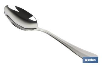 Dessert spoon | Bolonia Model | 18/0 Stainless Steel | Blister pack of 2 pcs. or 12 pcs. - Cofan