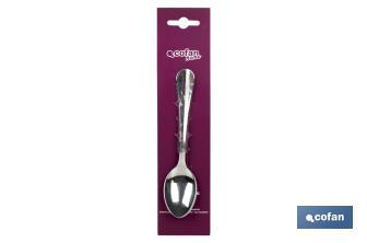 Tea spoon | Bolonia Model | 18/00 Stainless steel | Available in packs or blister pack of 3 pcs. - Cofan