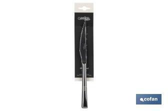 Coltello per carne | Modello Bari | Realizzato in acciaio inox 18/10 | Blister o confezione - Cofan