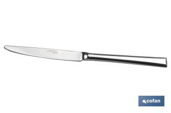 Table knife | Bari Model | 18/10 Stainless steel | Available in pack or blister pack - Cofan