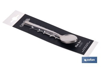 Colher de chá | Modelo Bari I Fabricado em Aço inox 18/10 I Blíster de 3 unidades ou Pack - Cofan