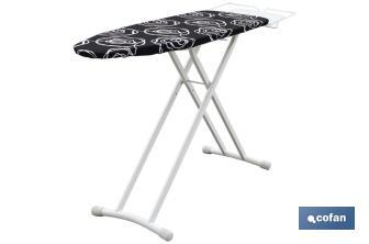 Tívoli ironing board | Size: 125 x 41cm | Black - Cofan