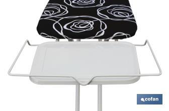 Tabla de planchar Tívoli | Medidas: 125 x 41 cm | Color: Negro - Cofan