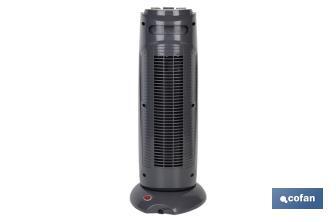 Electric Fan Heater, Varsovia Model | Two Heat Settings: 1,000-2,000W | Adjustable Thermostat - Cofan