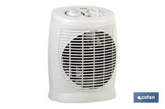 Termoventilador Eléctrico Modelo Estónia | Dupla função de calor: 1000 - 2000 W | Aquecedor cerâmico PTC - Cofan