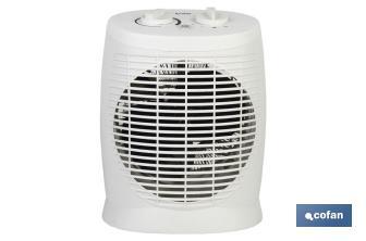 Termoventilador Eléctrico | Modelo Estonia | Doble Función de Calor 1000 - 2000 W | Termostato Regulable - Cofan