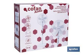 Stand fan, Ábrego Model - Cofan