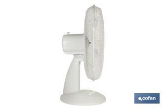 Ventilateur modèle Solano blanc à 3 vitesses - Cofan