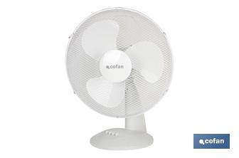 Ventilador Blanco Modelo Solano de 3 velocidades - Cofan