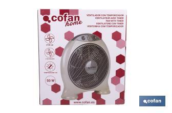 Ventilador com Temporizador Modelo Cierzo. - Cofan
