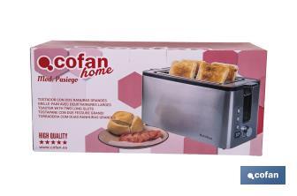 Tostador con dos ranuras Modelo Pasiego - Cofan