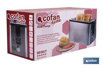 Tostador con dos ranuras Modelo Pasiego - Cofan